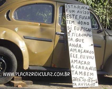 Placas Ridculas